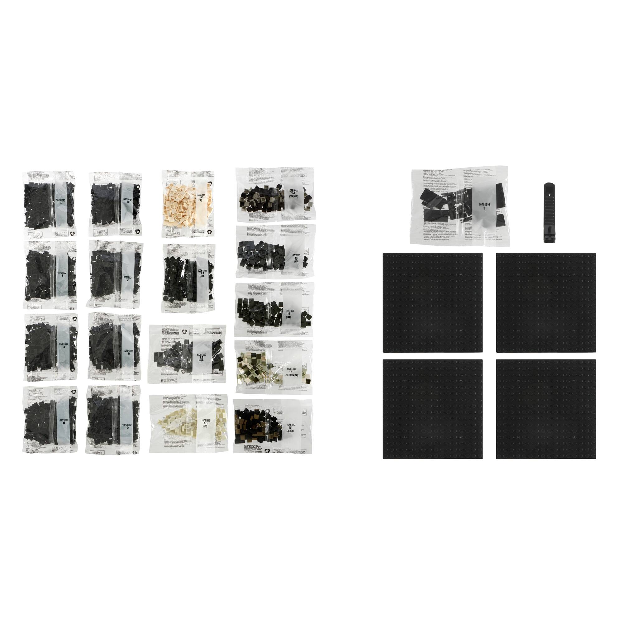 10" x 10" Skull Pixelated Brick Art Kit by Make Market®